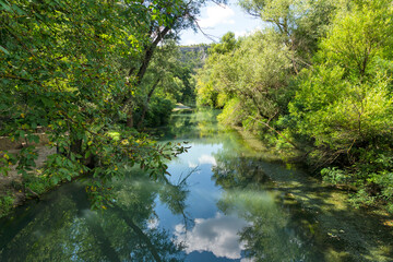 Obraz premium Iskar Panega Geopark along the Gold Panega River, Bulgaria