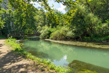 Fototapeta na wymiar Iskar Panega Geopark along the Gold Panega River, Bulgaria