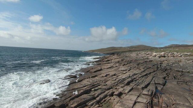 Drone footage of the coastline by Marameelan near Dungloe