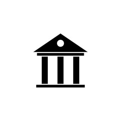 Bank icon vector for web and mobile app. Bank sign and symbol, museum, university