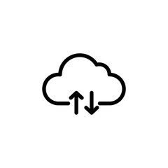 Cloud icon vector for web and mobile app. cloud sign and symbol