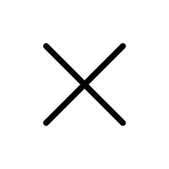 Close icon vector for web and mobile app. Delete sign and symbol. cross sign