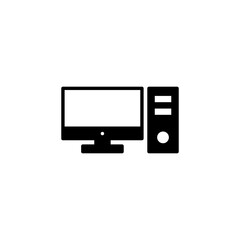 Computer icon vector for web and mobile app. computer monitor sign and symbol