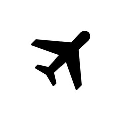 Obraz premium Plane icon vector for web and mobile app. Airplane sign and symbol. Flight transport symbol. Travel sign. aeroplane