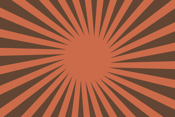 classic sun rays retro old lines comic sunlight pop vintage sunbeam  decoration orange