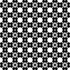 Seamless design pattern with circle and diamond elements. Used for design surfaces, fabrics, textiles.