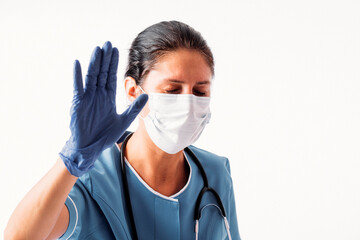 doctor with mask. Stop virus. Medical. Virus. Mask. Stay home