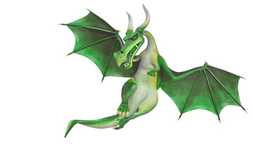Fototapeta premium dragon cartoon is watching