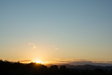 Fototapeta premium 美しい夕暮れの空 