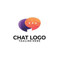 chatting logo icon vector isolated