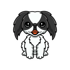 Obraz premium Cute japanese chin dog cartoon