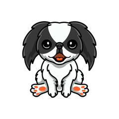 Cute japanese chin dog cartoon