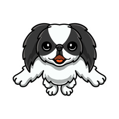 Cute japanese chin dog cartoon