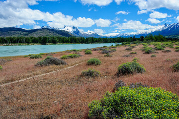 Fototapeta na wymiar Chile, Aysen. Baker River valley.