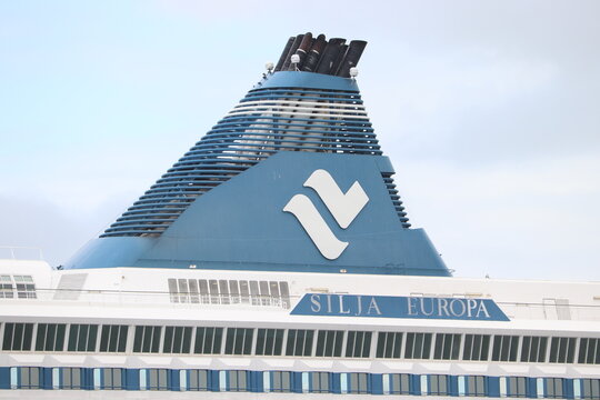 Velsen, the Netherlands - September 25th 2022: Tallink Silja Europa Ferry