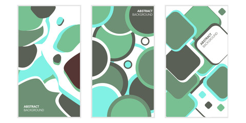 abstract floral background, Abstract wall art vector collection. Green blue white art design for poster, print, cover, wallpaper, minimal and modern wall art. Vector illustration.
