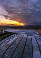 sunset in the country 