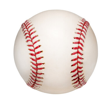 Baseball ball isolated on a white background, Baseball ball on White Background With clipping path.