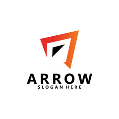 arrow logo icon vector design isolated