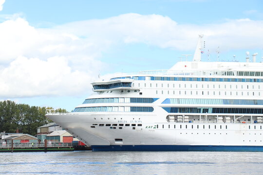 Velsen, the Netherlands - September 25th 2022: Tallink Silja Europa Ferry