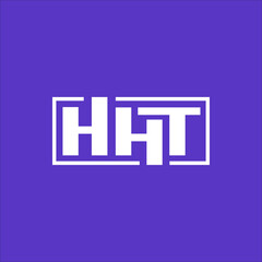 Obraz premium HHT Letter Logo Design Template
