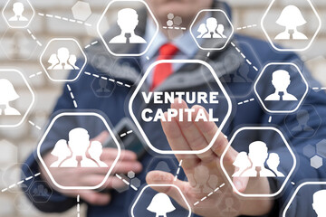 Venture capital concept. Startup business organization and fundraising.