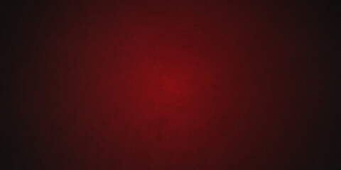 Red background in Christmas or valentines day texture and red color with vintage texture and shiny center spot. Red marbled texture grunge on borders, old vintage distressed red paper illustration