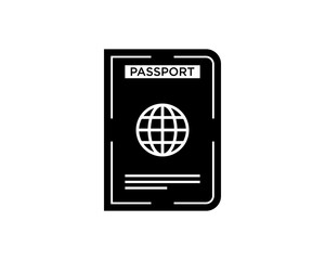 passport icon logo, isolated sign symbol vector illustration