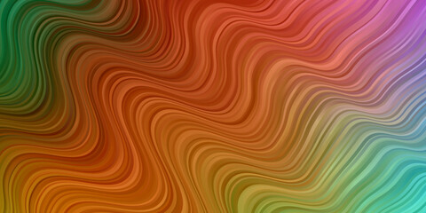Fototapeta premium Light Multicolor vector texture with circular arc.