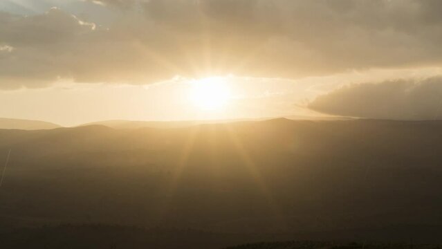 4k Timelapse of a sunset in Sierras Grandes C&oacute;rdoba, Argentina