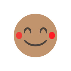 Fototapeta premium Smile. funny yellow emoticon. smiling emoticon character design. 3D emoticon for web. Vector Emoticon. for web interface