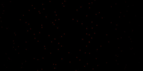 Dark Orange vector texture with beautiful stars.