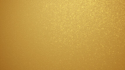 ざらざらした質感の金色の背景素材。（光線あり）