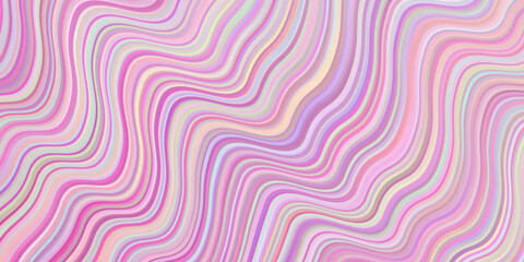 Fototapeta na wymiar Light Pink vector template with bent lines.