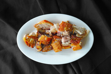 lechon kawali / fried pork