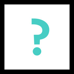 Question mark, FAQ sign, Help symbol, vector mark symbols light blue style. Isolated icon.