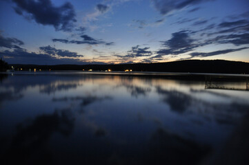 Lake Mirror at sunset