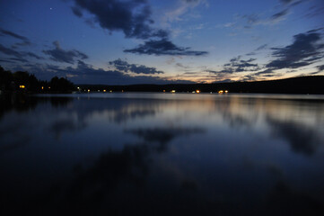 Mirror lake sunset