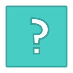 Question mark, FAQ sign, Help symbol, vector mark symbols light blue style. Isolated icon.