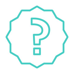 Question mark, FAQ sign, Help symbol, vector mark symbols light blue style. Isolated icon.