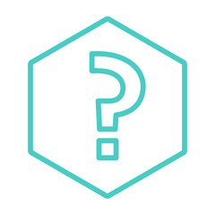 Question mark, FAQ sign, Help symbol, vector mark symbols light blue style. Isolated icon.