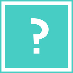 Question mark, FAQ sign, Help symbol, vector mark symbols light blue style. Isolated icon.