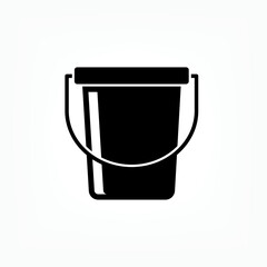 Bucket Icon. Housekeeping Equipment Symbol - Vector