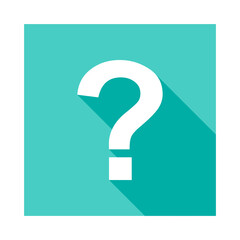 Question mark, FAQ sign, Help symbol, vector mark symbols light blue style. Isolated icon.