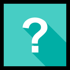 Question mark, FAQ sign, Help symbol, vector mark symbols light blue style. Black stroke design. Isolated icon.