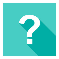 Question mark, FAQ sign, Help symbol, vector mark symbols light blue style. White stroke design. Isolated icon.