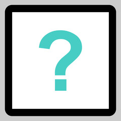 Question mark, FAQ sign, Help symbol, vector mark symbols light blue style. Isolated icon.