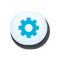 flat cogwheel button