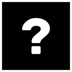 Question mark, FAQ sign, Help symbol, vector mark symbols. White outline design. Isolated icon.