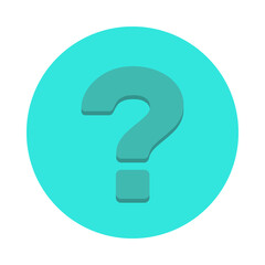 Question mark, FAQ sign, Help symbol, vector mark symbols light blue style. Isolated icon.